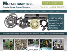 Tablet Screenshot of metalstamp-inc.com